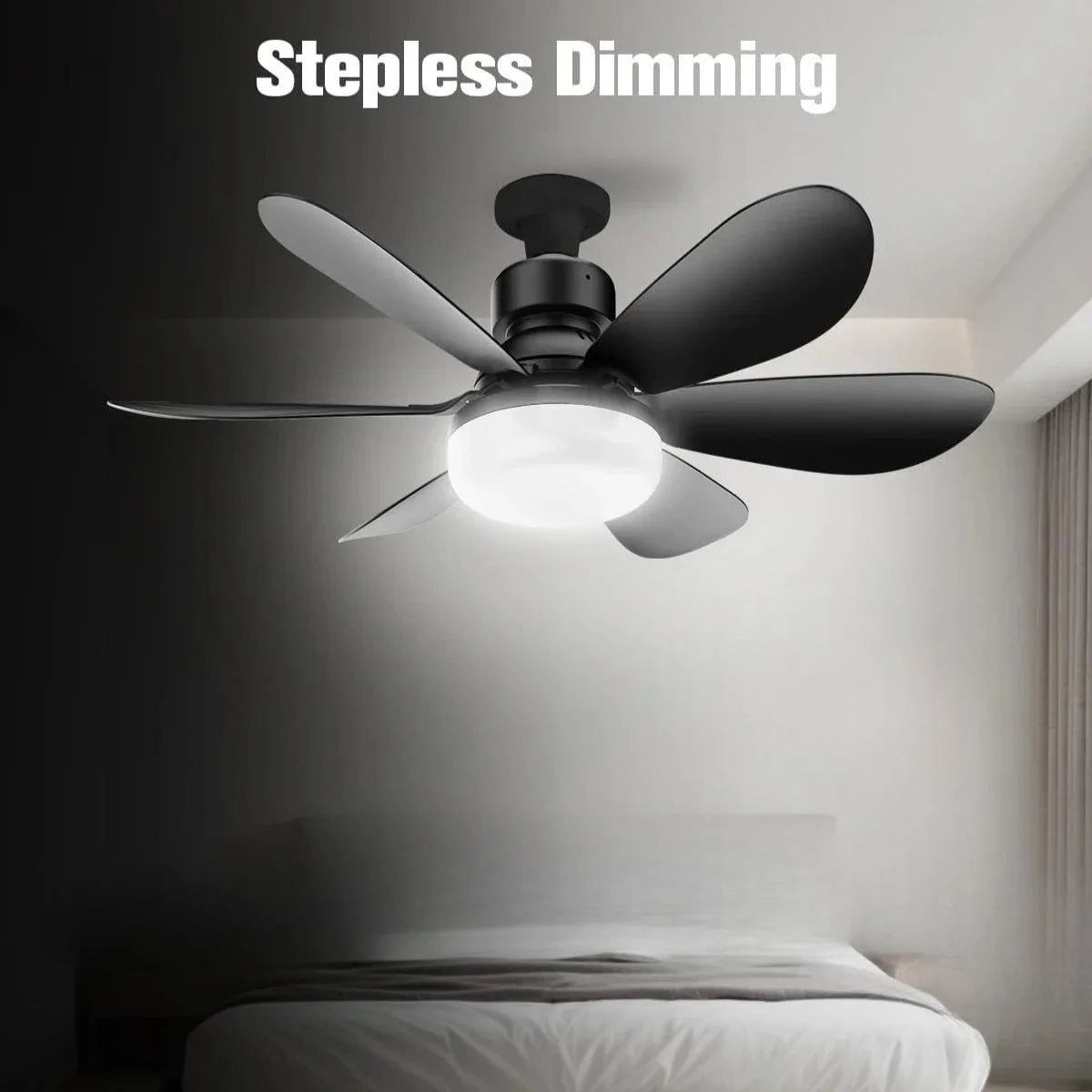 Remote-Controlled 40W LED Ceiling Fan