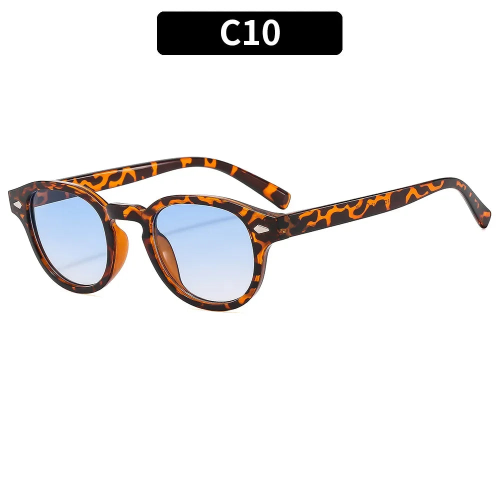 Retro Round Rivet Sunglasses UV400