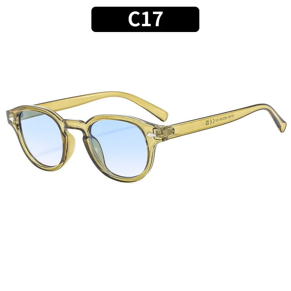 Retro Round Rivet Sunglasses UV400