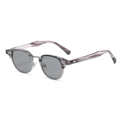 Retro Round Rivet Sunglasses UV400