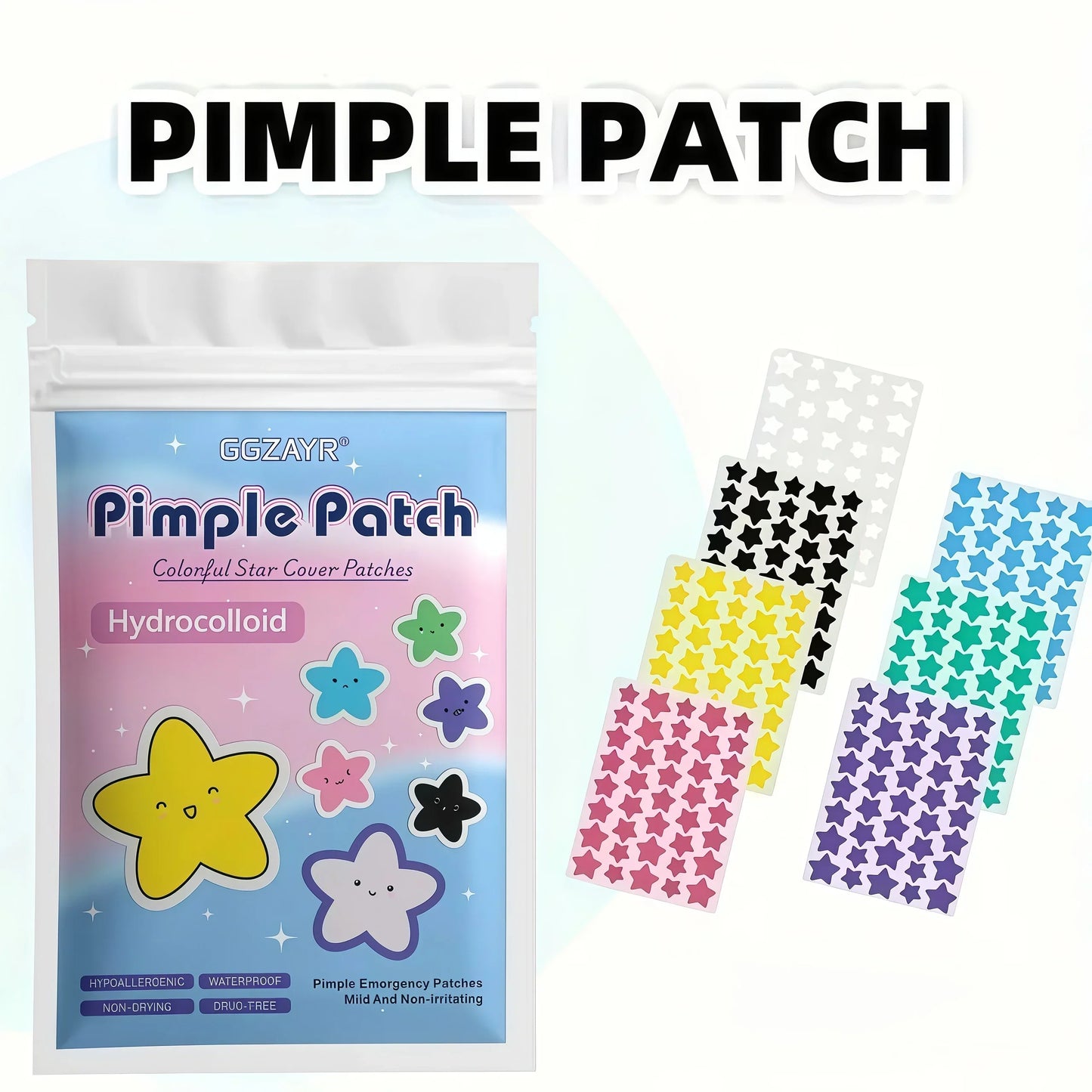 Seven-Color Star Pimple Patches