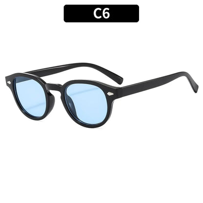Retro Round Rivet Sunglasses UV400