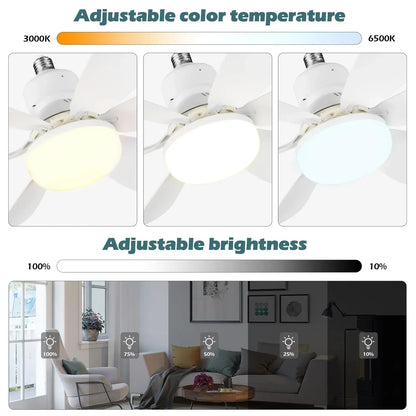 Remote-Controlled 40W LED Ceiling Fan