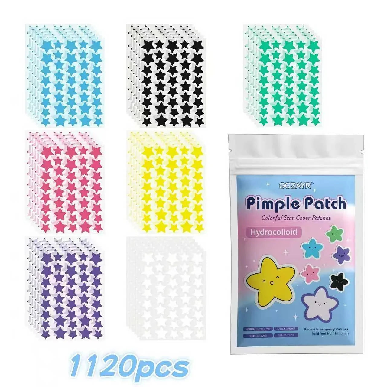 Seven-Color Star Pimple Patches
