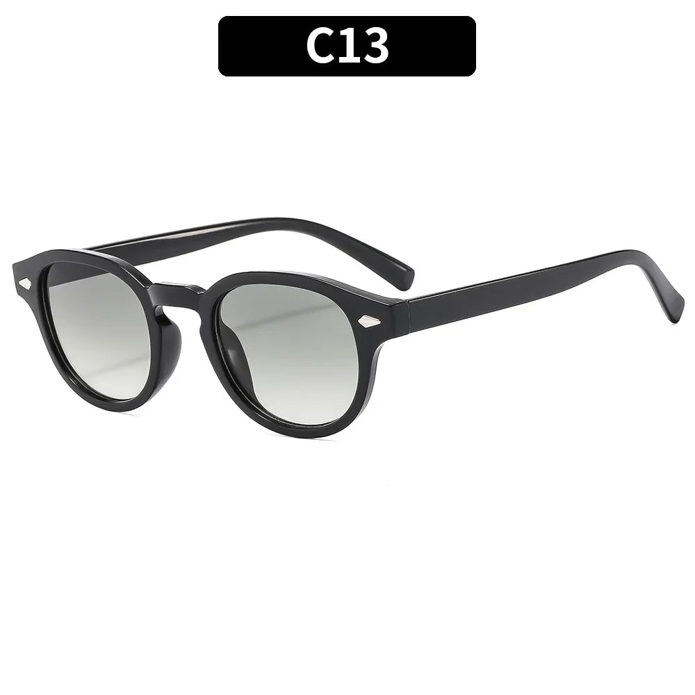 Retro Round Rivet Sunglasses UV400