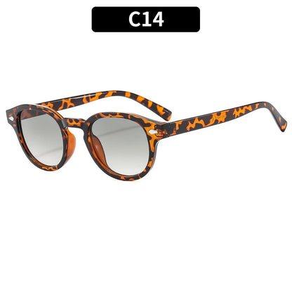 Retro Round Rivet Sunglasses UV400