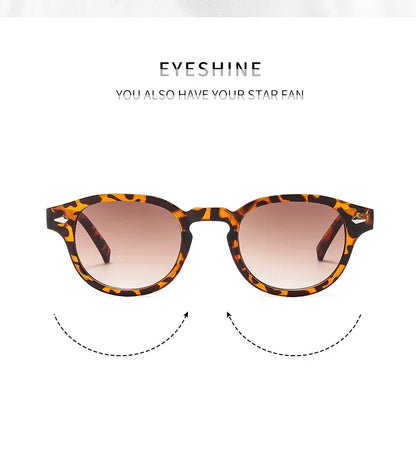 Retro Round Rivet Sunglasses UV400