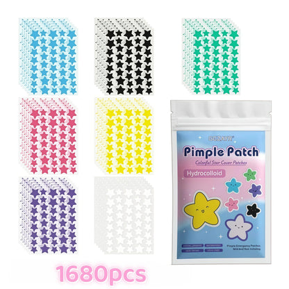 Seven-Color Star Pimple Patches