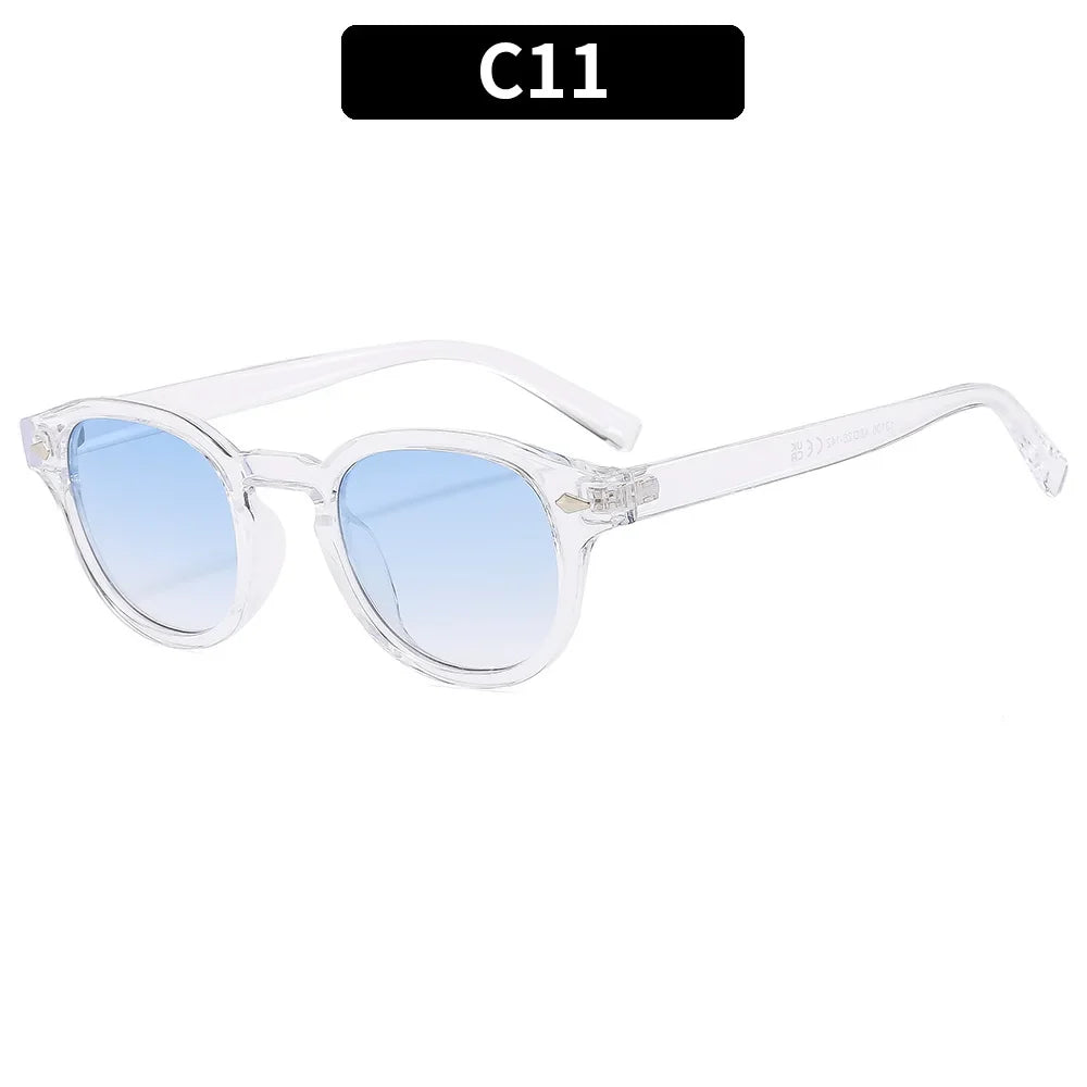 Retro Round Rivet Sunglasses UV400