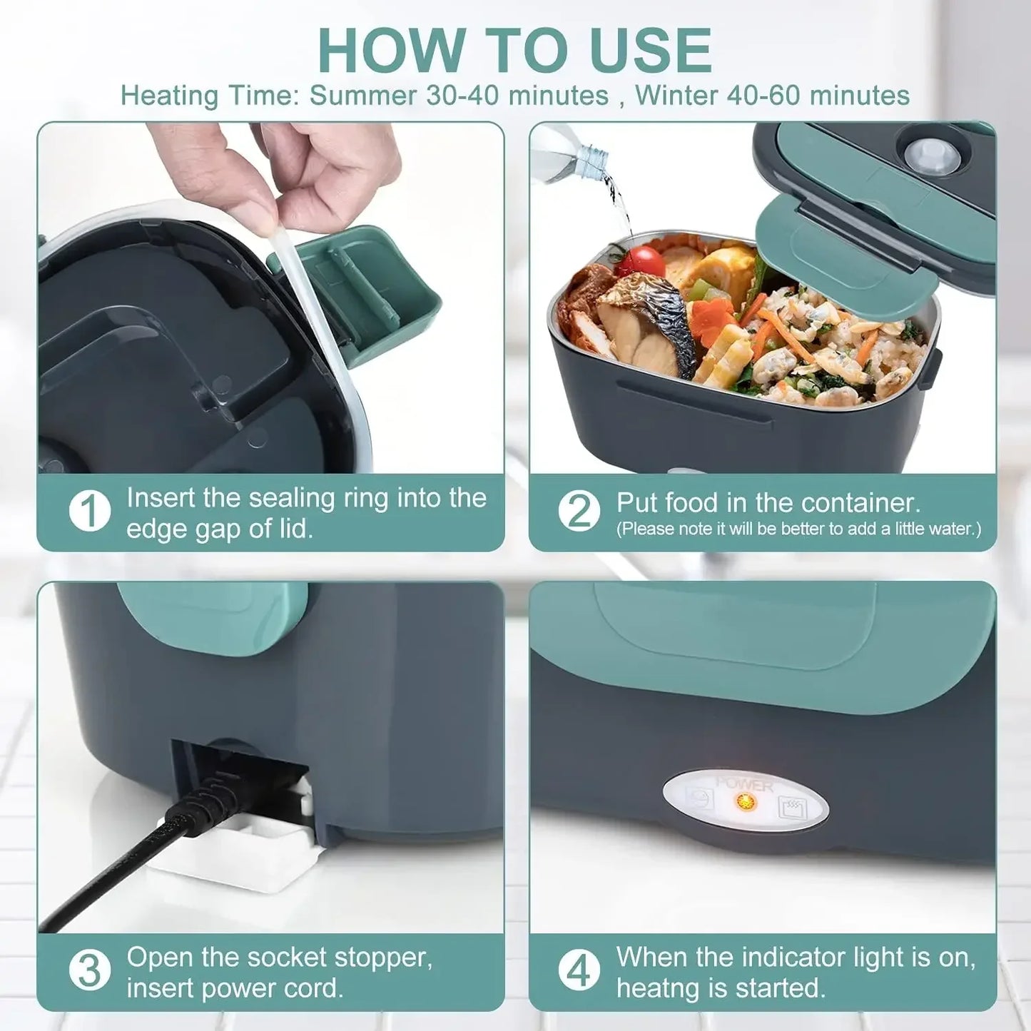 Portable Electric Lunch Box Heater